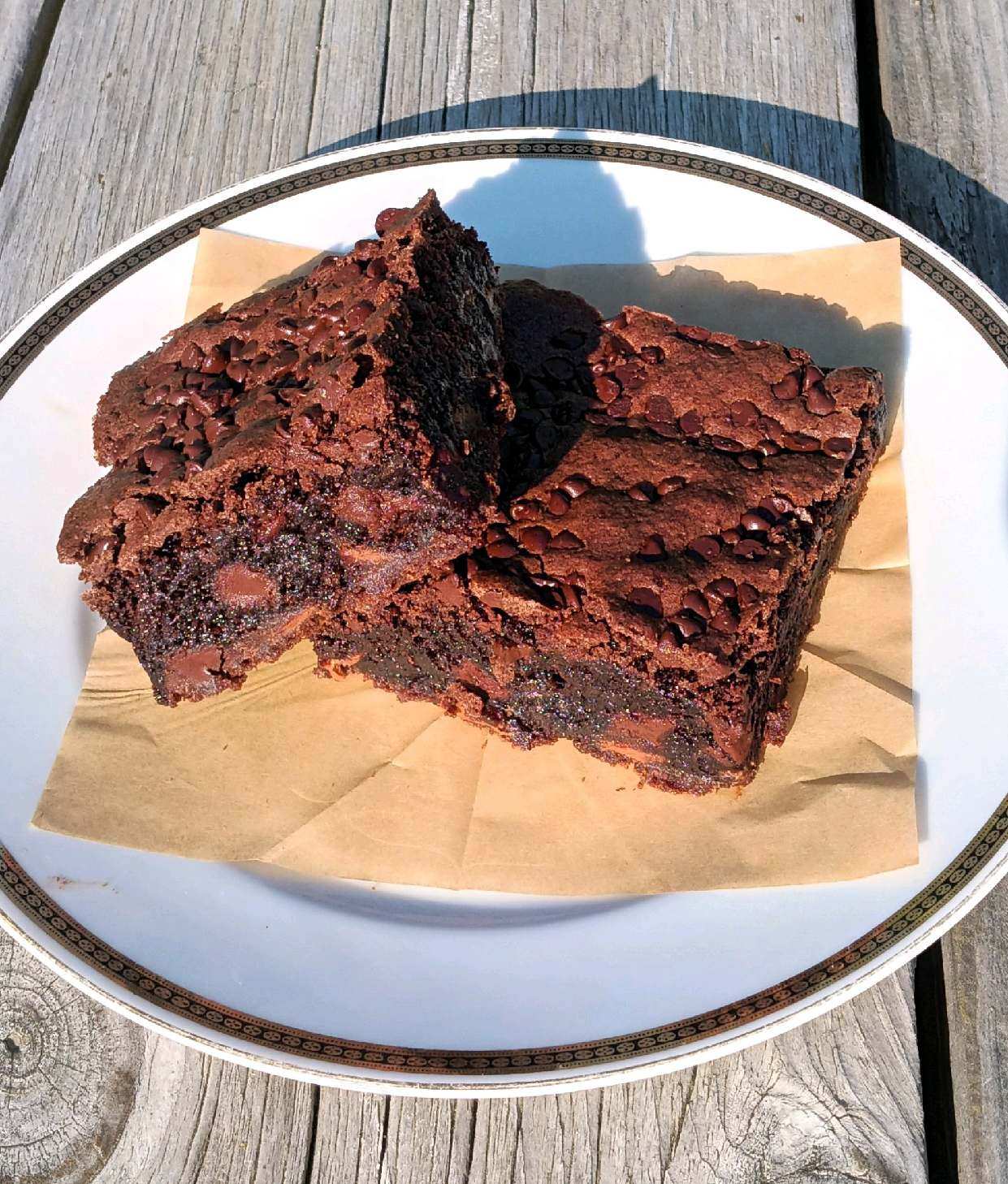 Triple Chocolate Chip Brownies